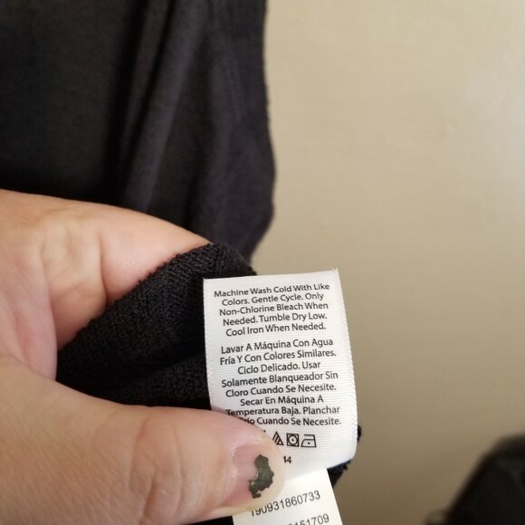 NEW Time & True Twist Front Tank, XXL (20), Black Soot - Picture 7 of 8